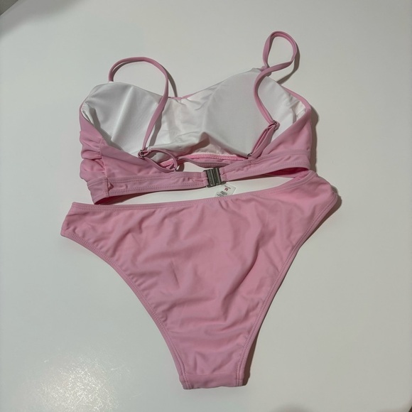 Bikini Two Piece Swimsuit Scoop Neck Ruched Bathing Suit Size M. NWOT - Picture 10 of 10